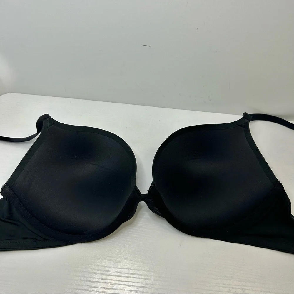 Soma Ravishing Plunge Push Up Adjustable Strap Black Bra 36B